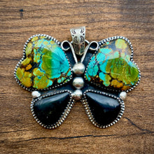 Load image into Gallery viewer, 4 Stone Butterfly Pendants
