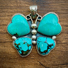 Load image into Gallery viewer, 4 Stone Butterfly Pendants
