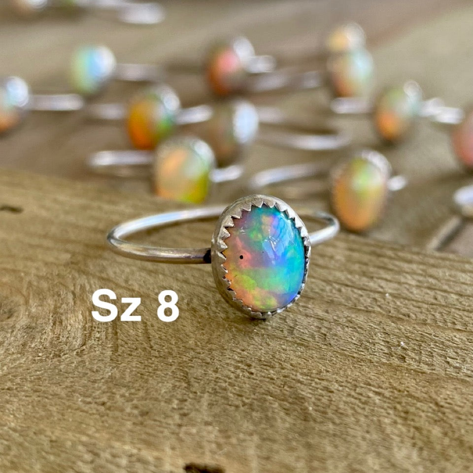 *REDUCED PRICE* Ethiopian Opal Stacker Rings